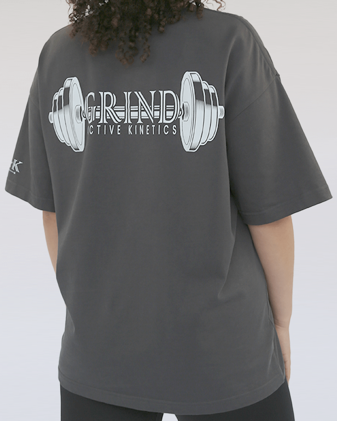 G.A.K UNISEX OVERSIZED BARBELL TEE - Grind Active Kinetics
