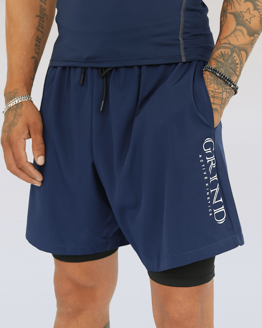 G.A.K Men’s Flex Double Layered Shorts - Grind Active Kinetics