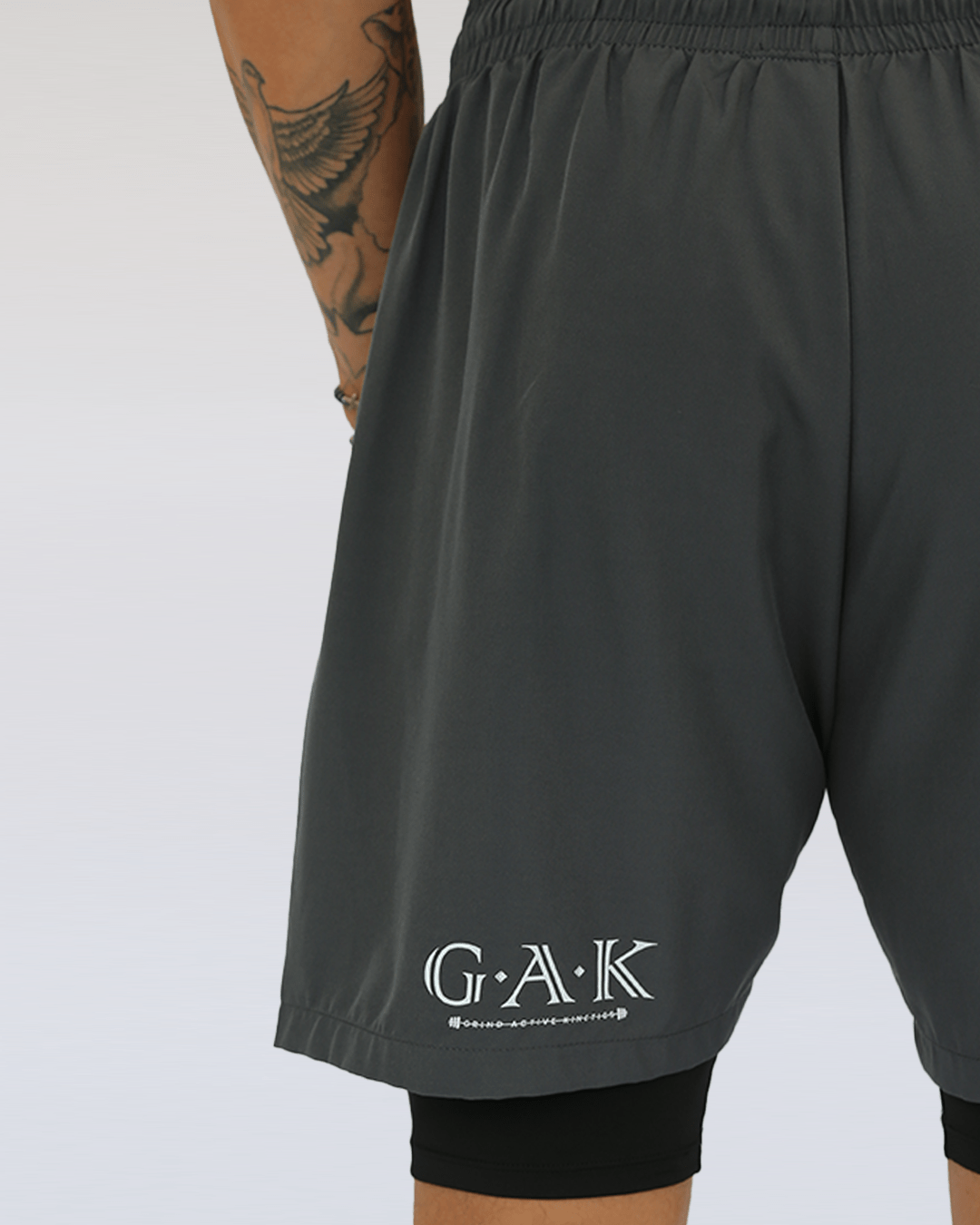 G.A.K Men’s Flex Double Layered Shorts - Grind Active Kinetics
