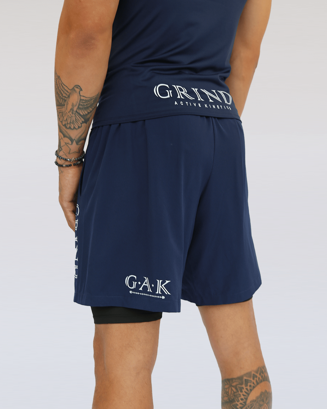 G.A.K Men’s Flex Double Layered Shorts - Grind Active Kinetics