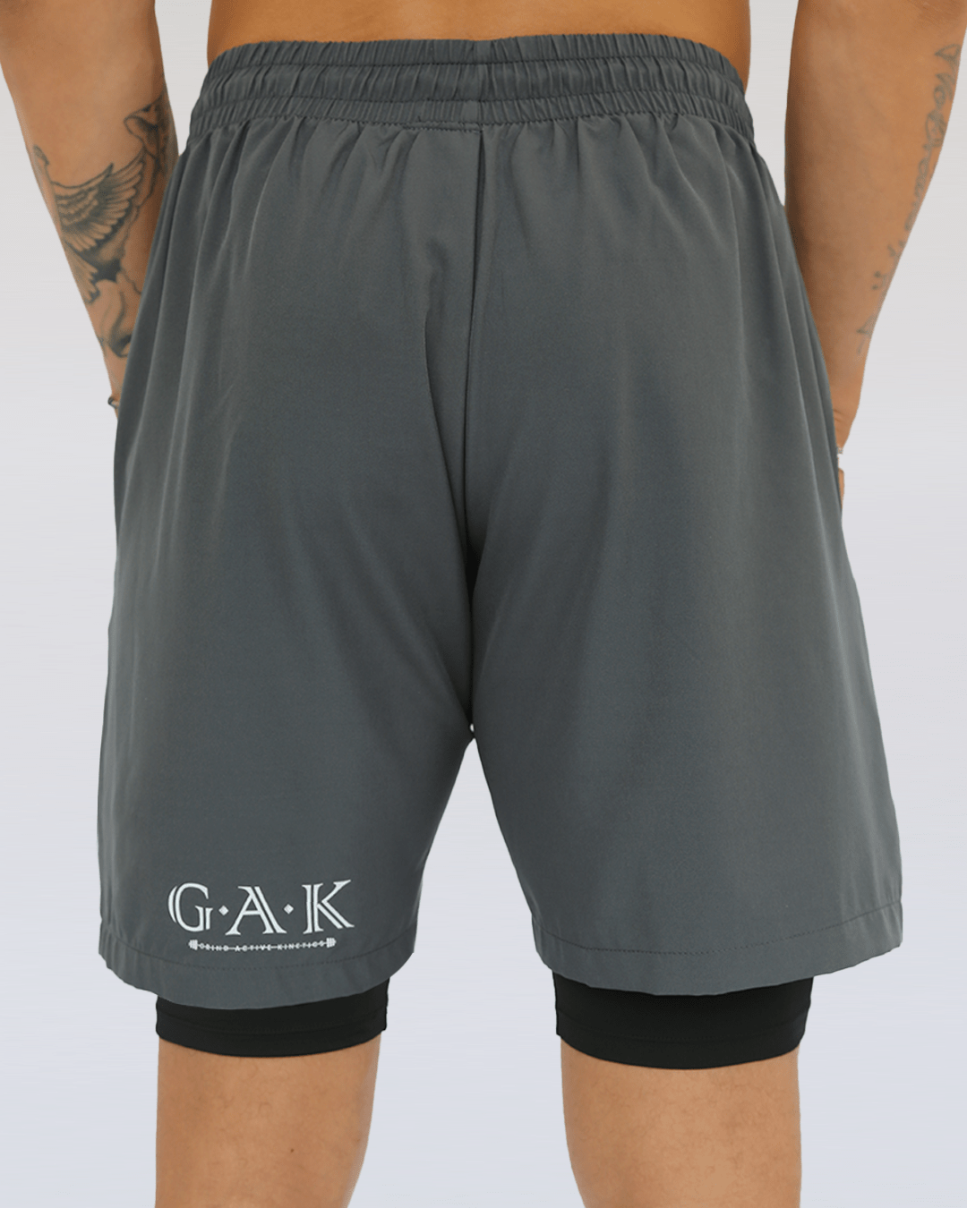 G.A.K Men’s Flex Double Layered Shorts - Grind Active Kinetics