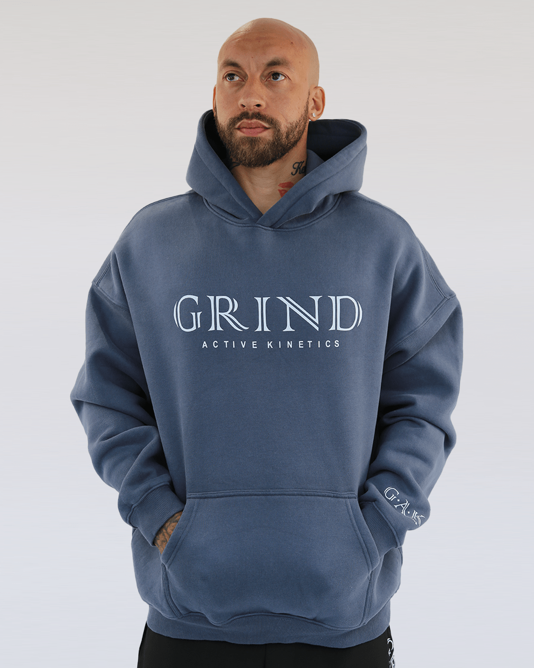 G.A.K Unisex Oversized Barbell Hoodie - Grind Active Kinetics