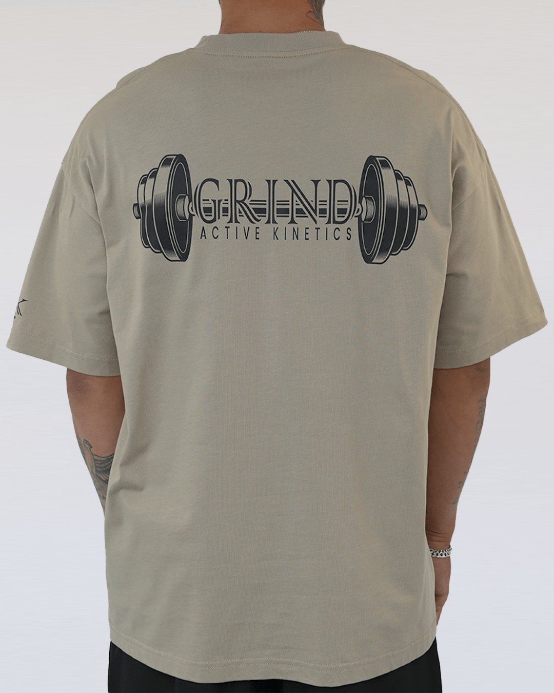 G.A.K UNISEX OVERSIZED BARBELL TEE - Grind Active Kinetics
