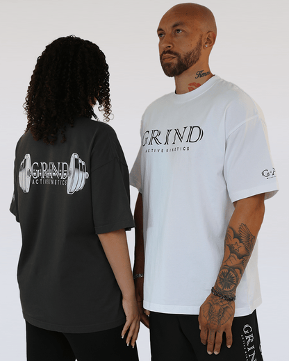 G.A.K UNISEX OVERSIZED BARBELL TEE - Grind Active Kinetics