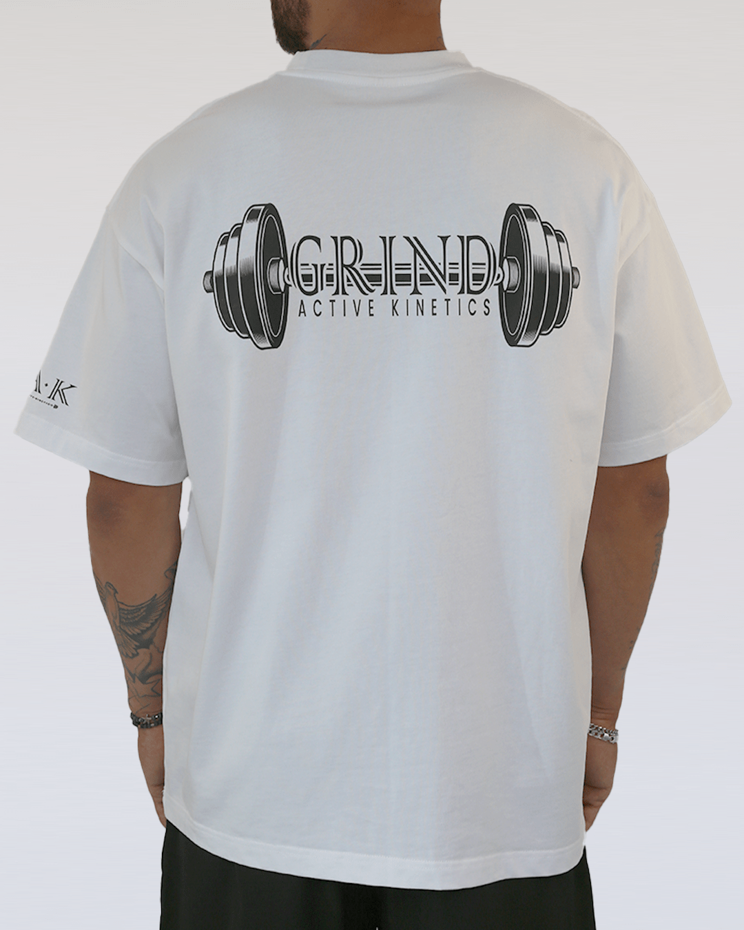G.A.K UNISEX OVERSIZED BARBELL TEE - Grind Active Kinetics